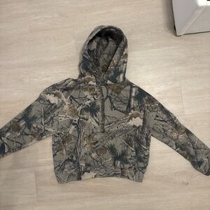 Hollister Woodland Camo Hoodie - Green and Brown